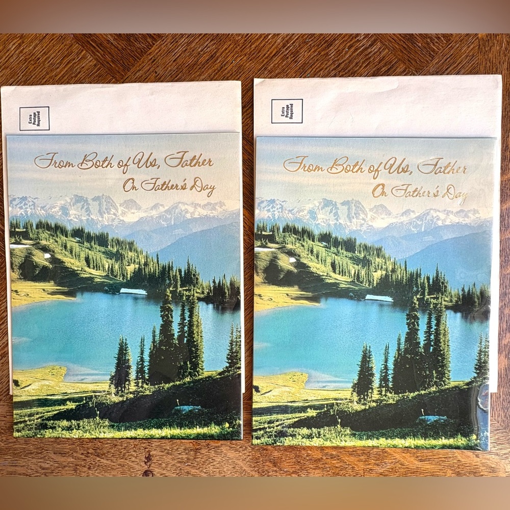 Vintage Unused Father's Day Scenic Greeting Cards